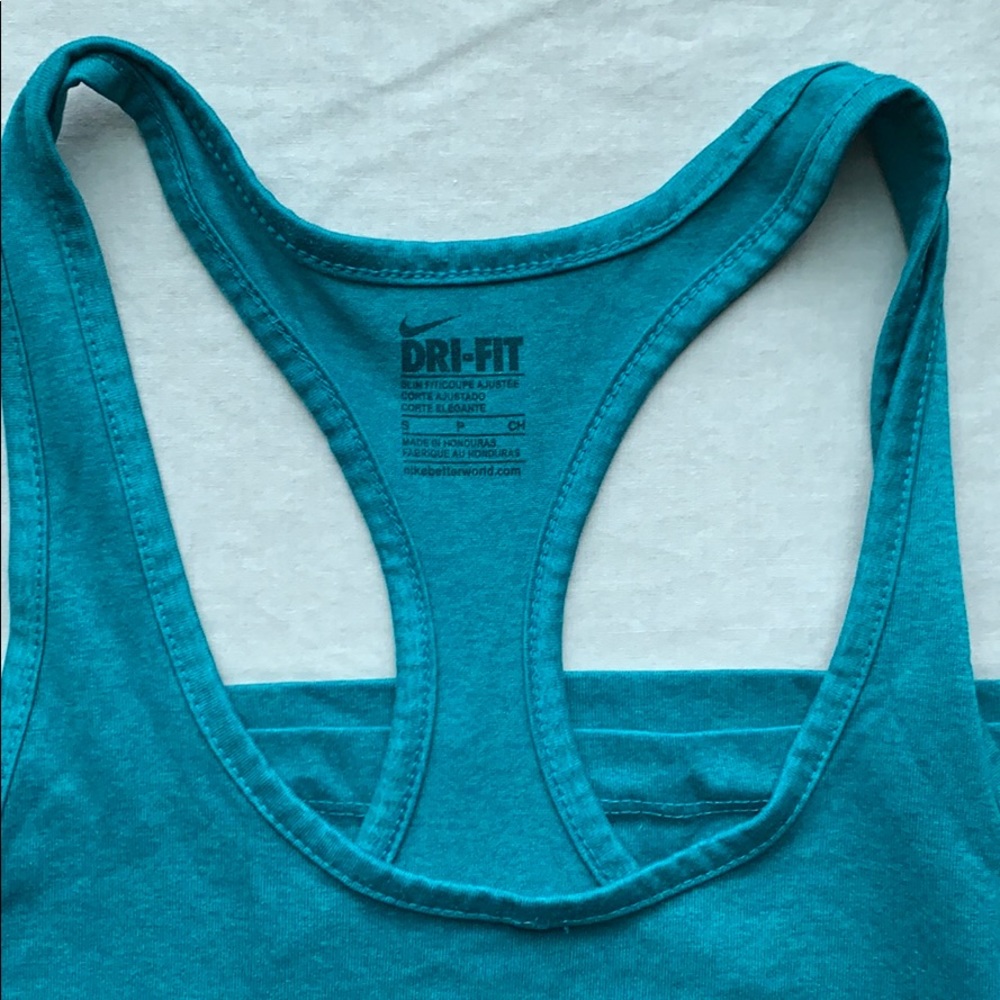Teal Nike DRI-FIT tank, small